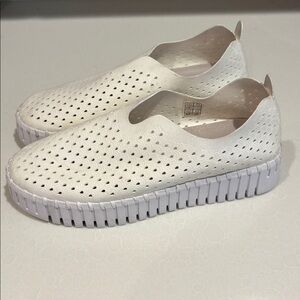 Ilse Jacobsen White Hornbaek Tulip Platform Women's Size 39 / 8.5